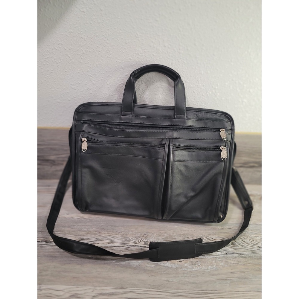 Geoffrey Beene Breifcase Tote Handcrafted Leather